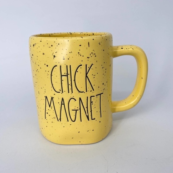 Rae Dunn Easter Yellow Speckled Chick Magnet Coffee Mug - Picture 2 of 4